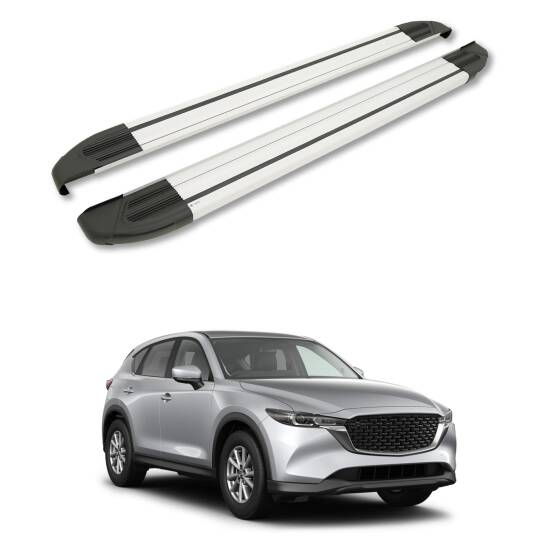 TURTLE Fits Mazda Cx-5 (Ke) 2012-2016 Side Step Brillant Silver