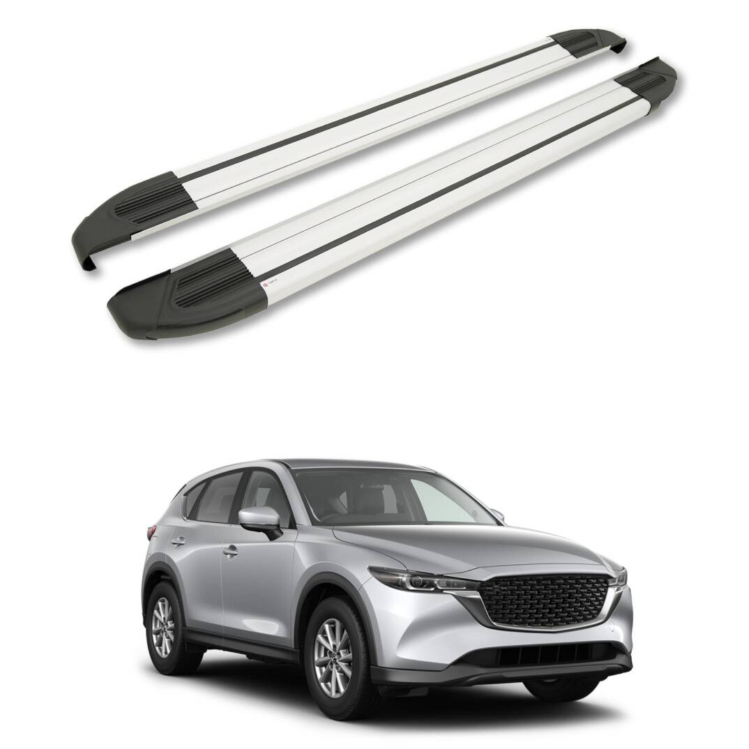 TURTLE Fits Mazda Cx-5 (Ke) 2012-2016 Side Step Brillant Silver - 1