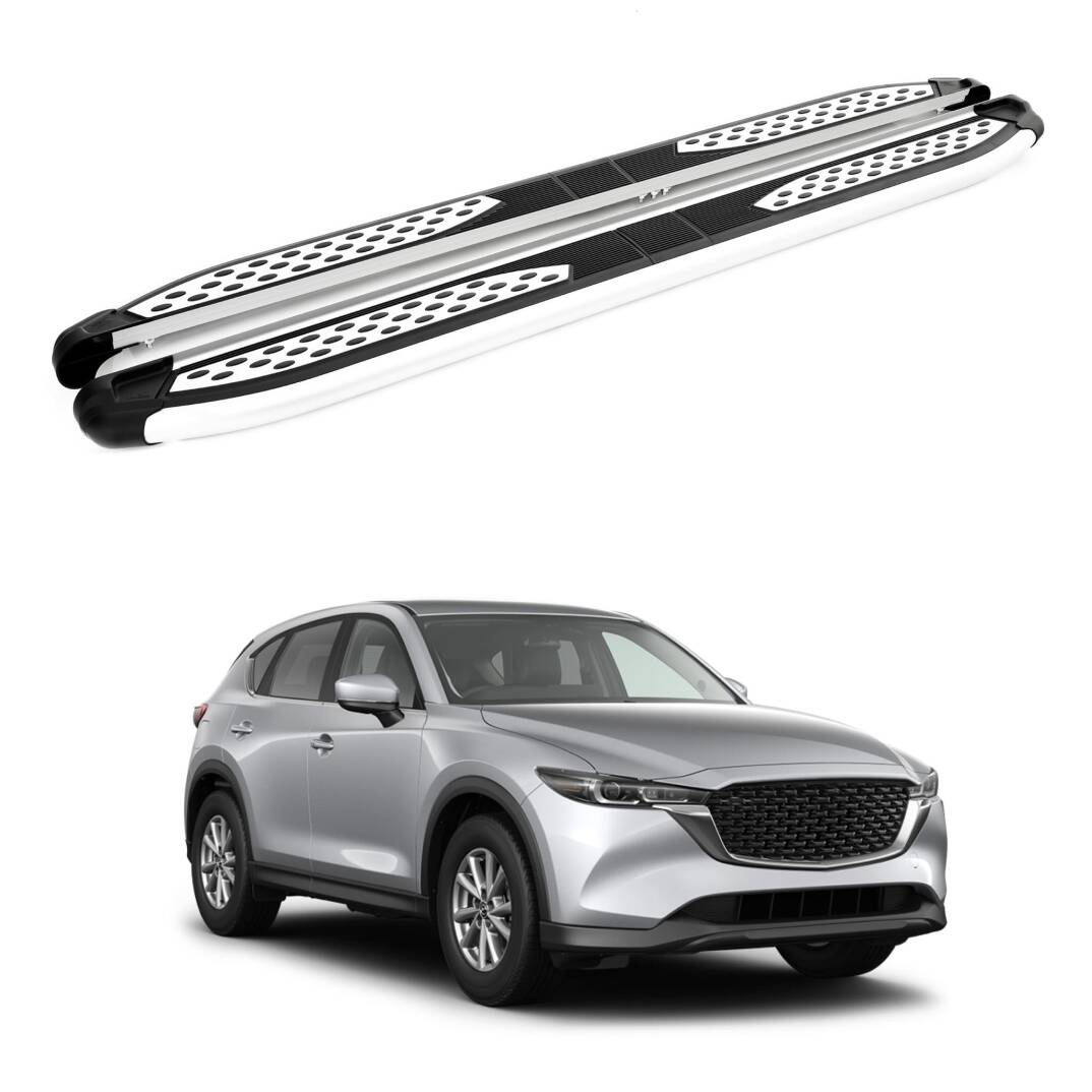 TURTLE Fits Mazda Cx-5 (Ke) 2012-2016 Side Step Plus Silver - 1