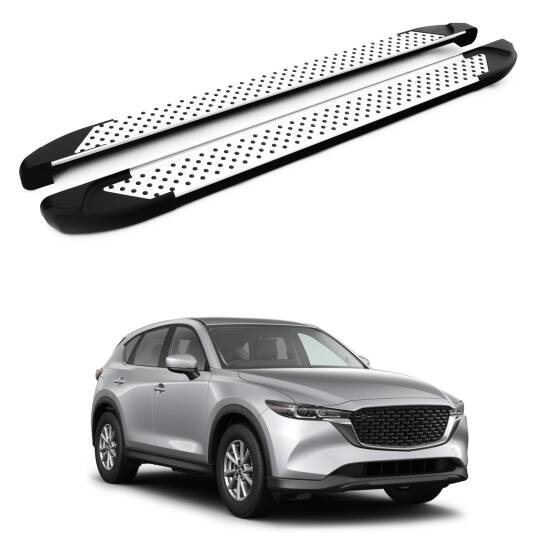 TURTLE Fits Mazda Cx-5 (Ke) 2012-2016 Side Step Sapphire V1 Silver