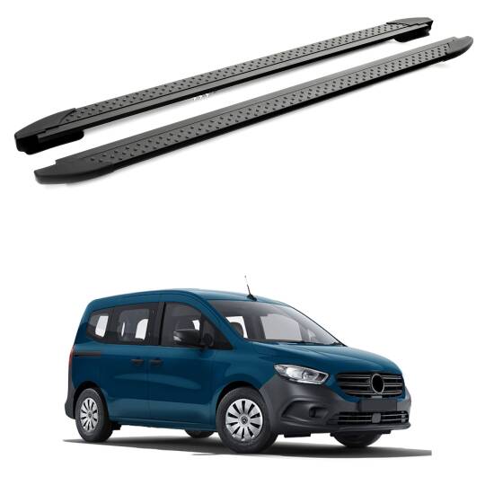 TURTLE Fits Mercedes-Benz Citan 2012-2021 / Mwb Side Step Era V1 Black