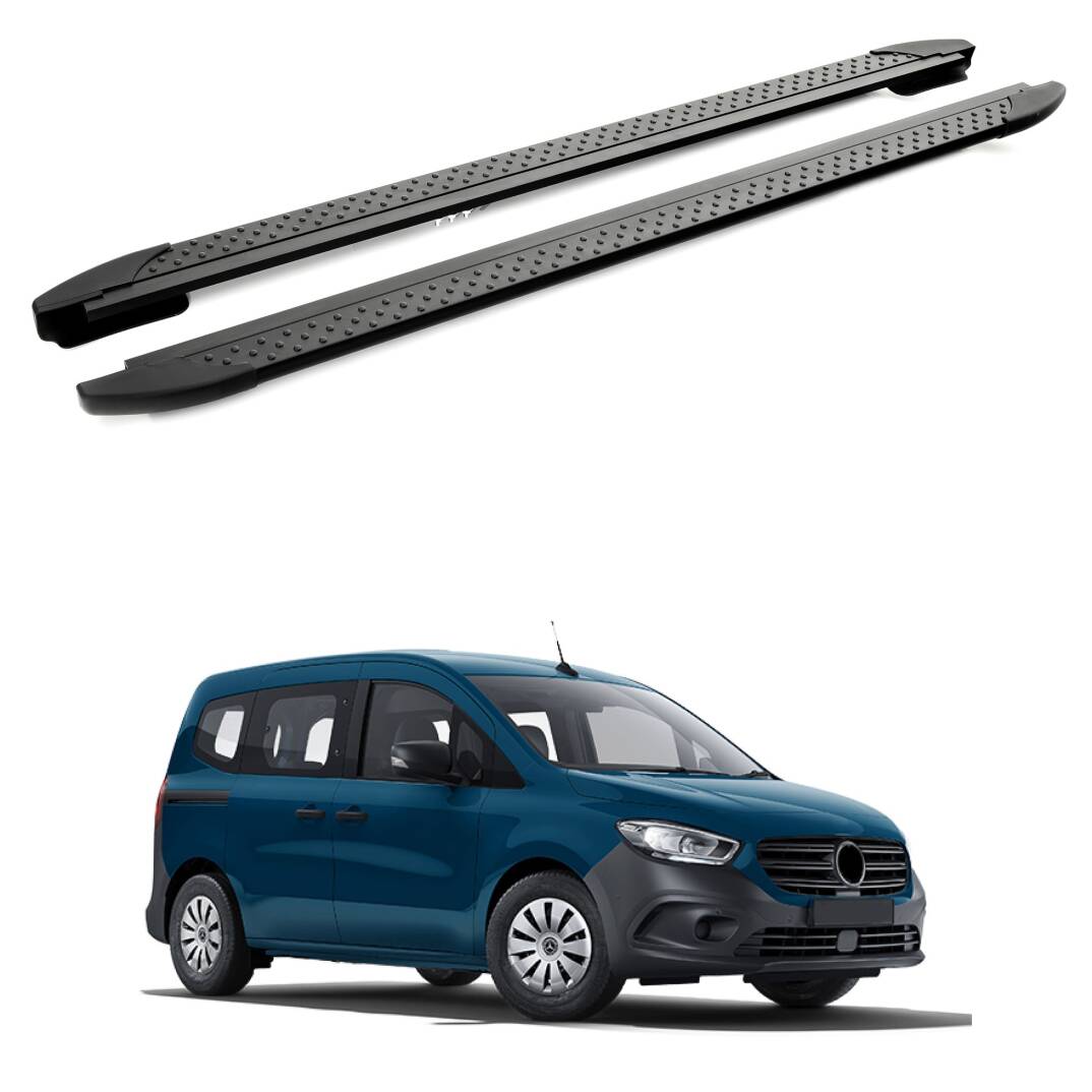 TURTLE Fits Mercedes-Benz Citan 2012-2021 / Mwb Side Step Era V1 Black - 1