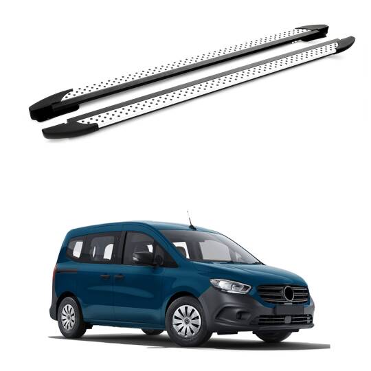 TURTLE Fits Mercedes-Benz Citan 2012-2021 / Mwb Side Step Era V1 Silver