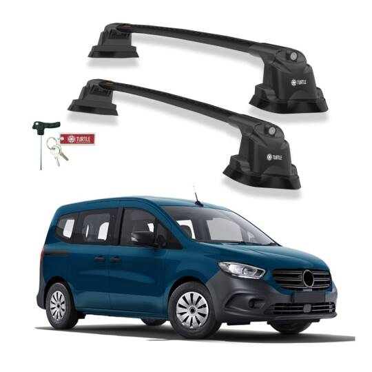 TURTLE Fits Mercedes-Benz Citan 2012-2021 Roof Rack Air3 Black