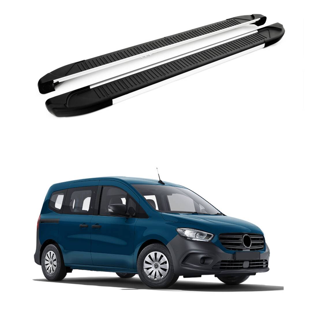 TURTLE Fits Mercedes-Benz Citan 2012-2021 / Swb Side Step Another Silver - 1