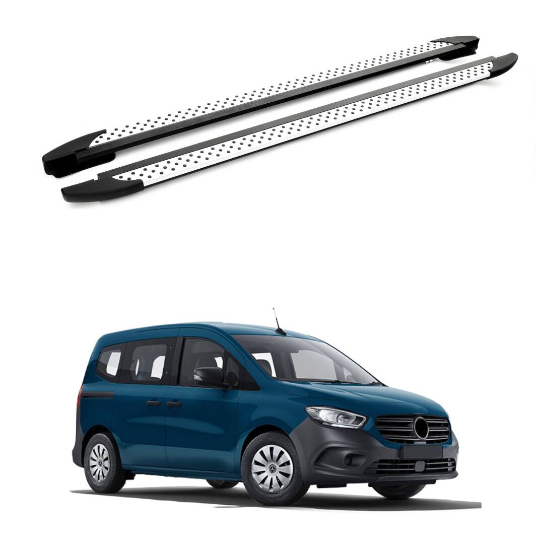 TURTLE Fits Mercedes-Benz Citan 2012-2021 / Swb Side Step Era V1 Silver - 1