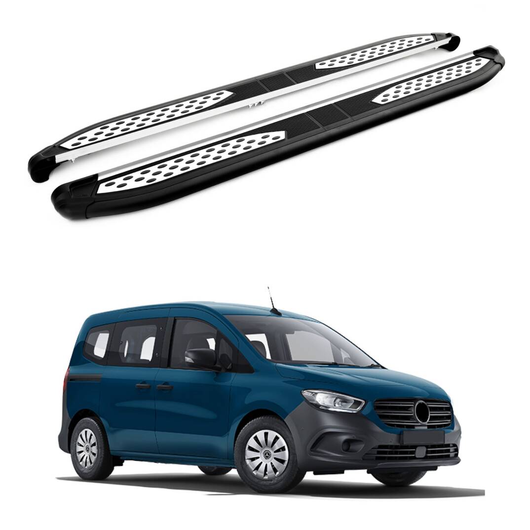 TURTLE Fits Mercedes-Benz Citan 2012-2021 / Swb Side Step Plus Black - 1