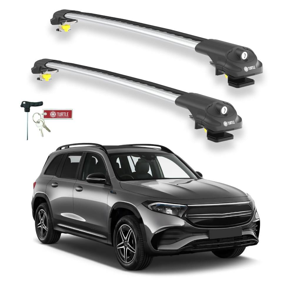 TURTLE Fits Mercedes-Benz Eqb (X243) 2021-2025 Roof Rack Air1 Silver - 1