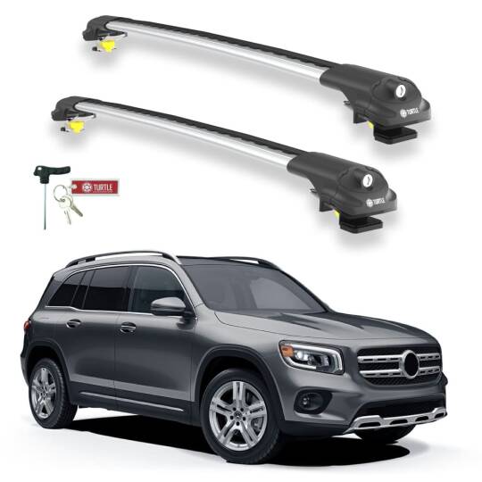TURTLE Fits Mercedes-Benz Glb-Class (X247) 2020-2025 Roof Rack Air1 Silver