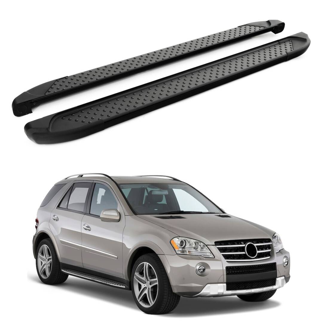 TURTLE Fits Mercedes-Benz M-Class (Ml-W164) 2006-2011 Side Step Sapphire V1 Black - 1