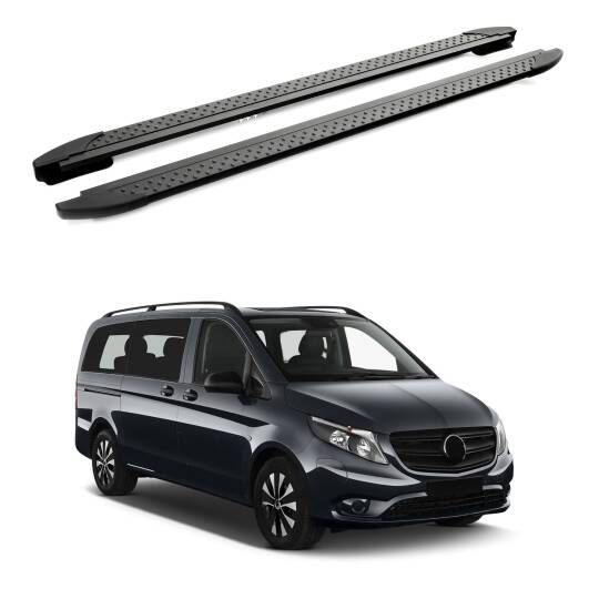 TURTLE Fits Mercedes-Benz Tourmalineer (W447) 2015-2025 / Exlwb Side Step Era V2 Black
