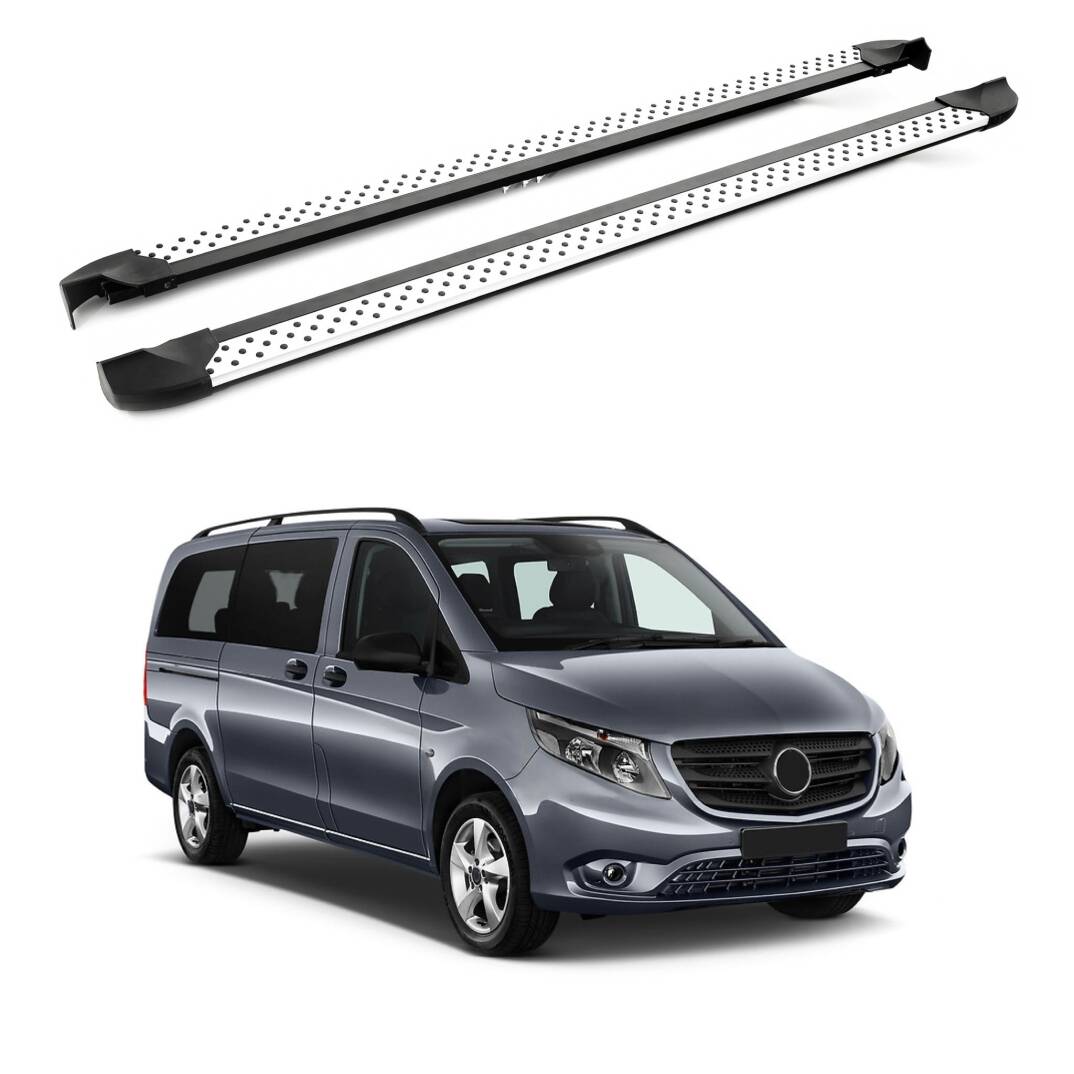 TURTLE Fits Mercedes-Benz Vito (W447) 2015-2025 / Swb Side Step Era V2 Silver - 1