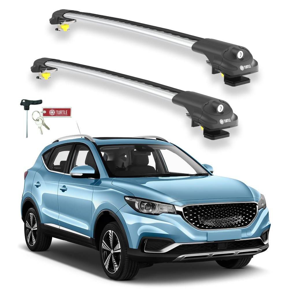 TURTLE Fits Mg Zs Crossover (Zs11) 2018-2025 Roof Rack Air1 Silver - 1