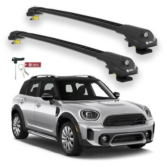 TURTLE Fits Mini Countryman (F60) 2017-2023 Roof Rack Air1 Black