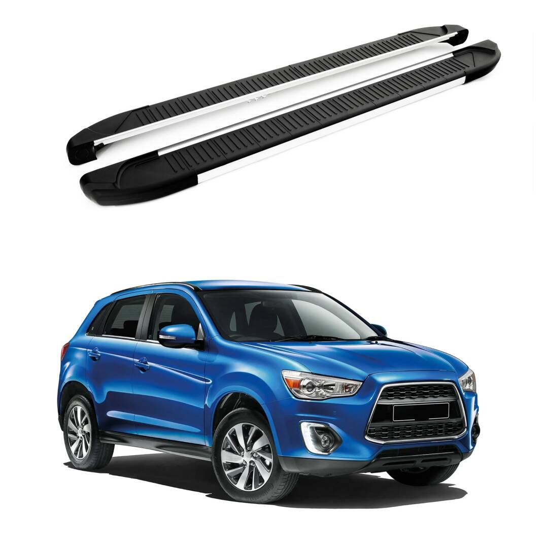 TURTLE Fits Mitsubishi Asx (Ga) 2010-2022 Side Step Another Silver - 1