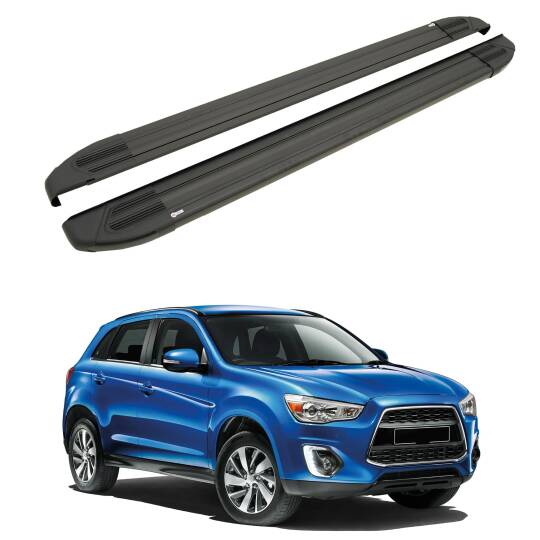 TURTLE Fits Mitsubishi Asx (Ga) 2010-2022 Side Step Brillant Black