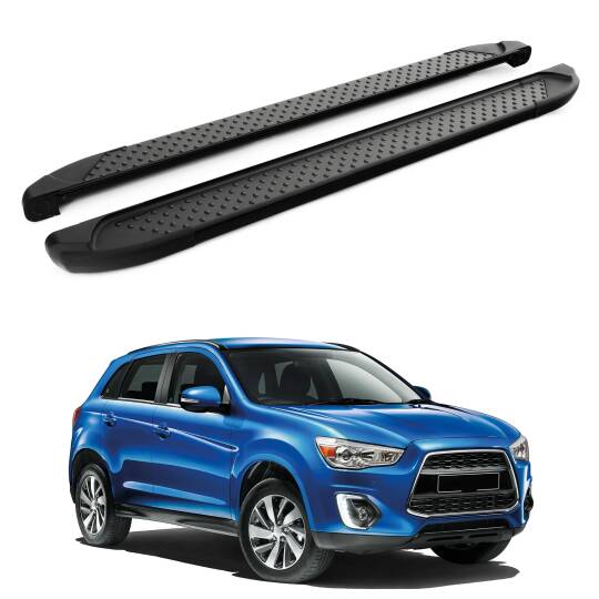 TURTLE Fits Mitsubishi Asx (Ga) 2010-2022 Side Step Sapphire V1 Black