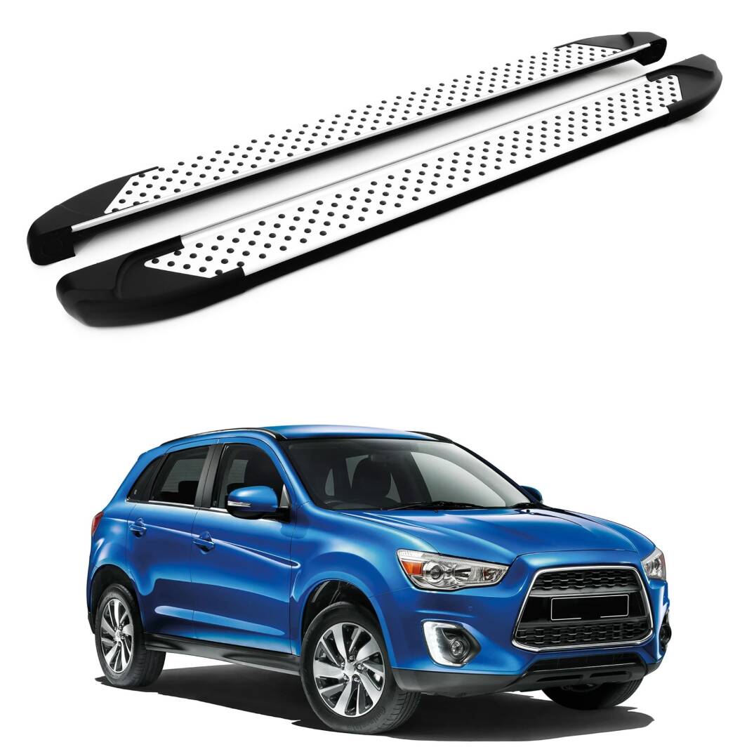 TURTLE Fits Mitsubishi Asx (Ga) 2010-2022 Side Step Sapphire V1 Silver - 1