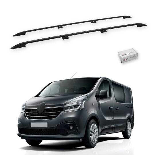 TURTLE Fits Mitsubishi Express (X82) 2020-2025 / Lwb Roof Rail Crown Black