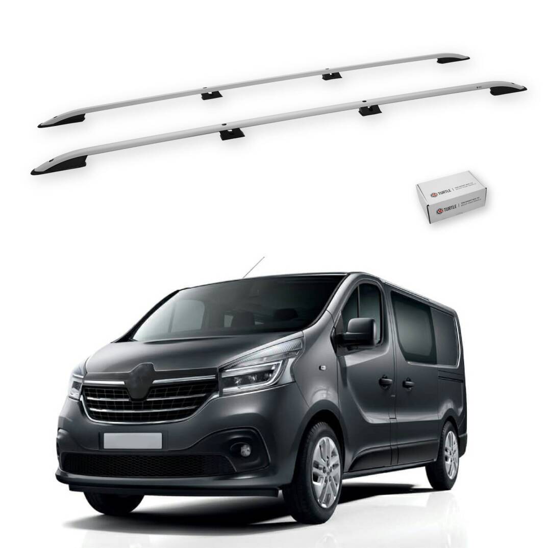 TURTLE Fits Mitsubishi Express (X82) 2020-2025 / Lwb Roof Rail Crown Silver - 1