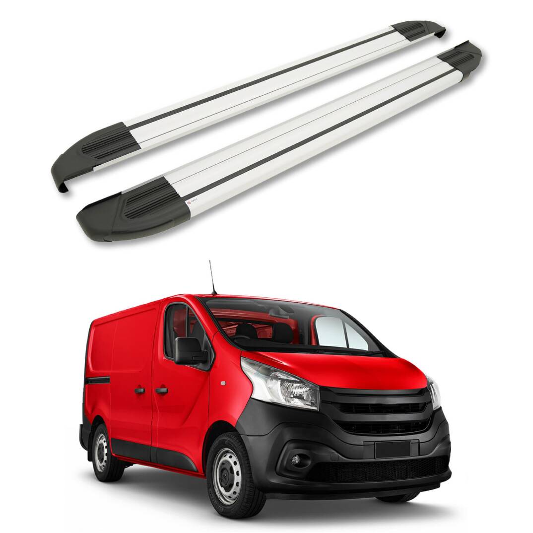 TURTLE Fits Mitsubishi Express (X82) 2020-2025 / Lwb Side Step Brillant Silver - 1