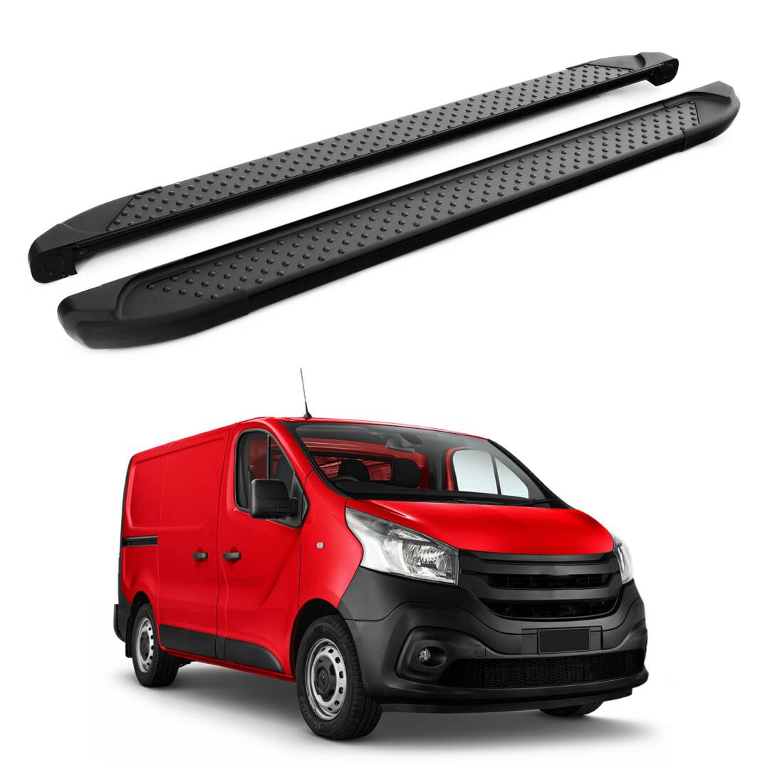 TURTLE Fits Mitsubishi Express (X82) 2020-2025 / Lwb Side Step Sapphire V1 Black - 1