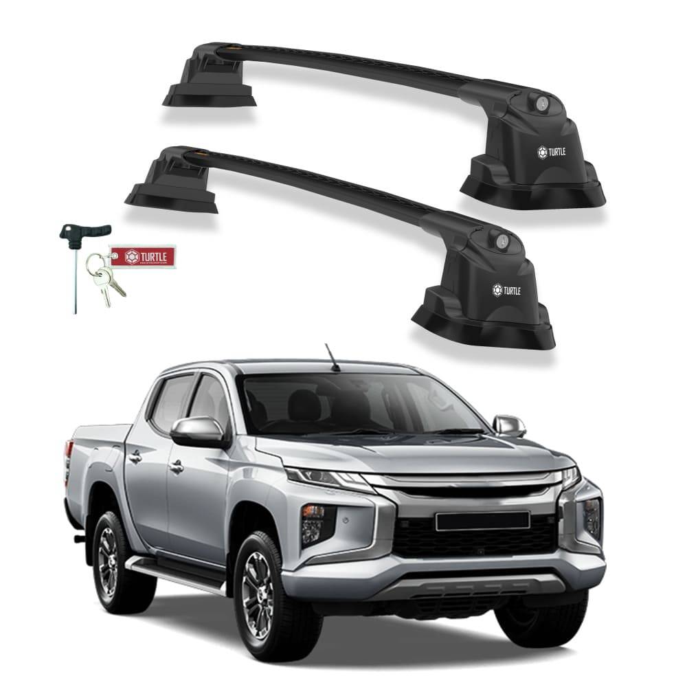 TURTLE Fits Mitsubishi L200 (Mk5) 2015-2025 Roof Rack Air3 Black - 1