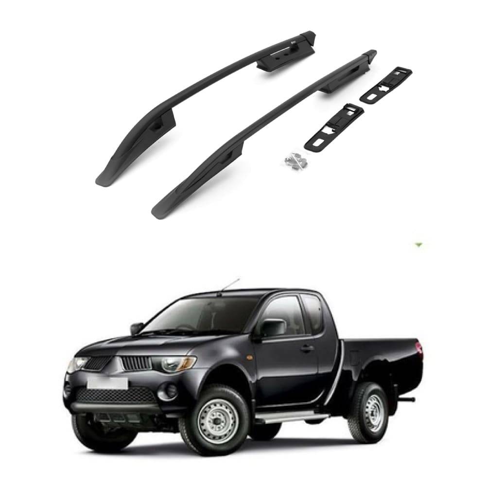 TURTLE Fits Mitsubishi L200 (Mk5) 2015-2025 Roof Rail Falcon Black - 1