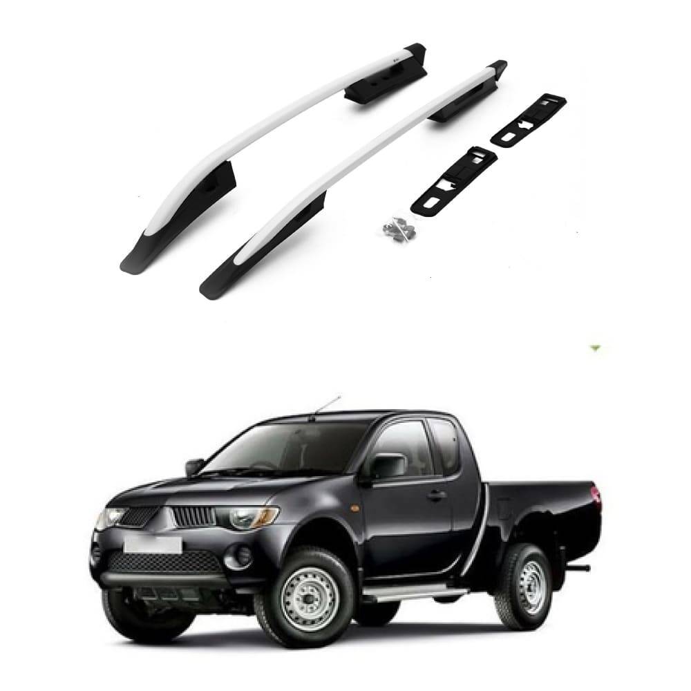 TURTLE Fits Mitsubishi L200 (Mk5) 2015-2025 Roof Rail Falcon Silver - 1