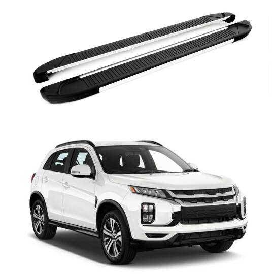 TURTLE Fits Mitsubishi Outlander Sport (Mk3) 2010-2022 Side Step Another Silver
