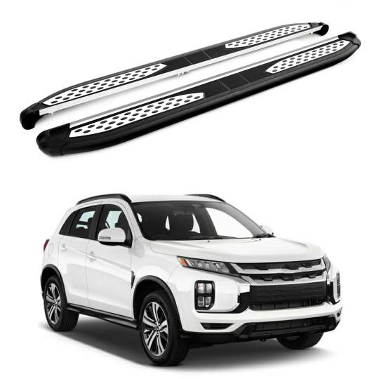 TURTLE Fits Mitsubishi Outlander Sport (Mk3) 2010-2022 Side Step Plus Black
