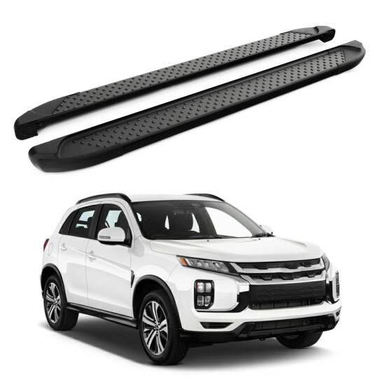 TURTLE Fits Mitsubishi Outlander Sport (Mk3) 2010-2022 Side Step Sapphire V1 Black