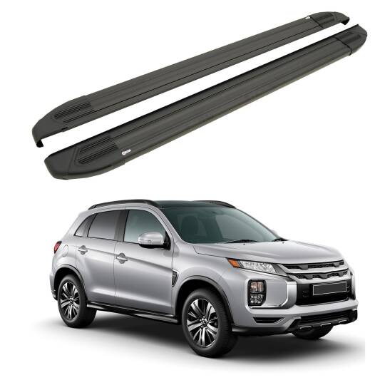 TURTLE Fits Mitsubishi Rvr (Mk3) 2010-2022 Side Step Brillant Black