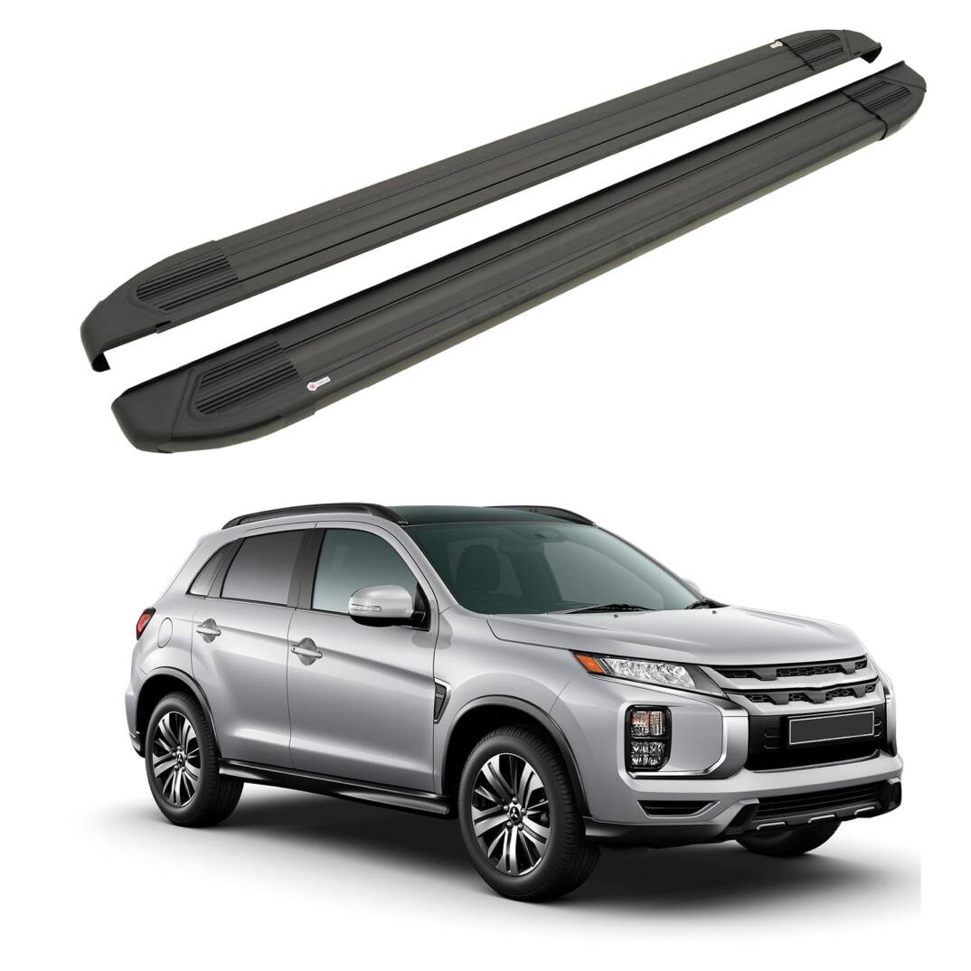 TURTLE Fits Mitsubishi Rvr (Mk3) 2010-2022 Side Step Brillant Black - 1
