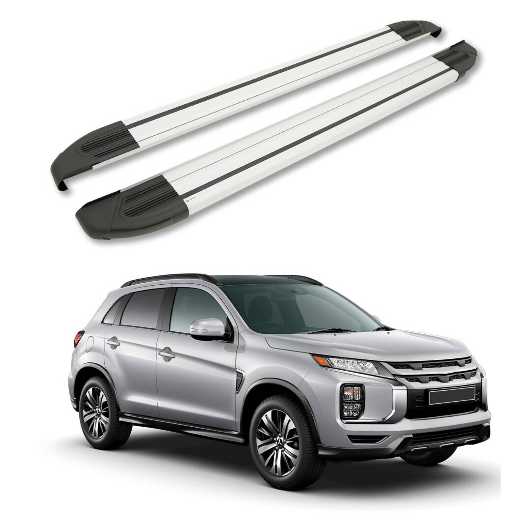 TURTLE Fits Mitsubishi Rvr (Mk3) 2010-2022 Side Step Brillant Silver - 1
