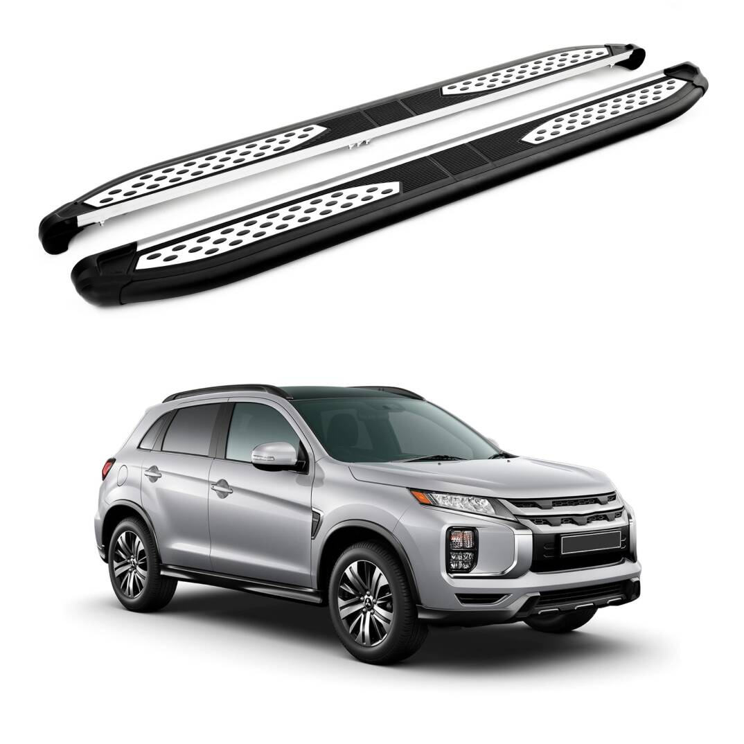 TURTLE Fits Mitsubishi Rvr (Mk3) 2010-2022 Side Step Plus Black - 1