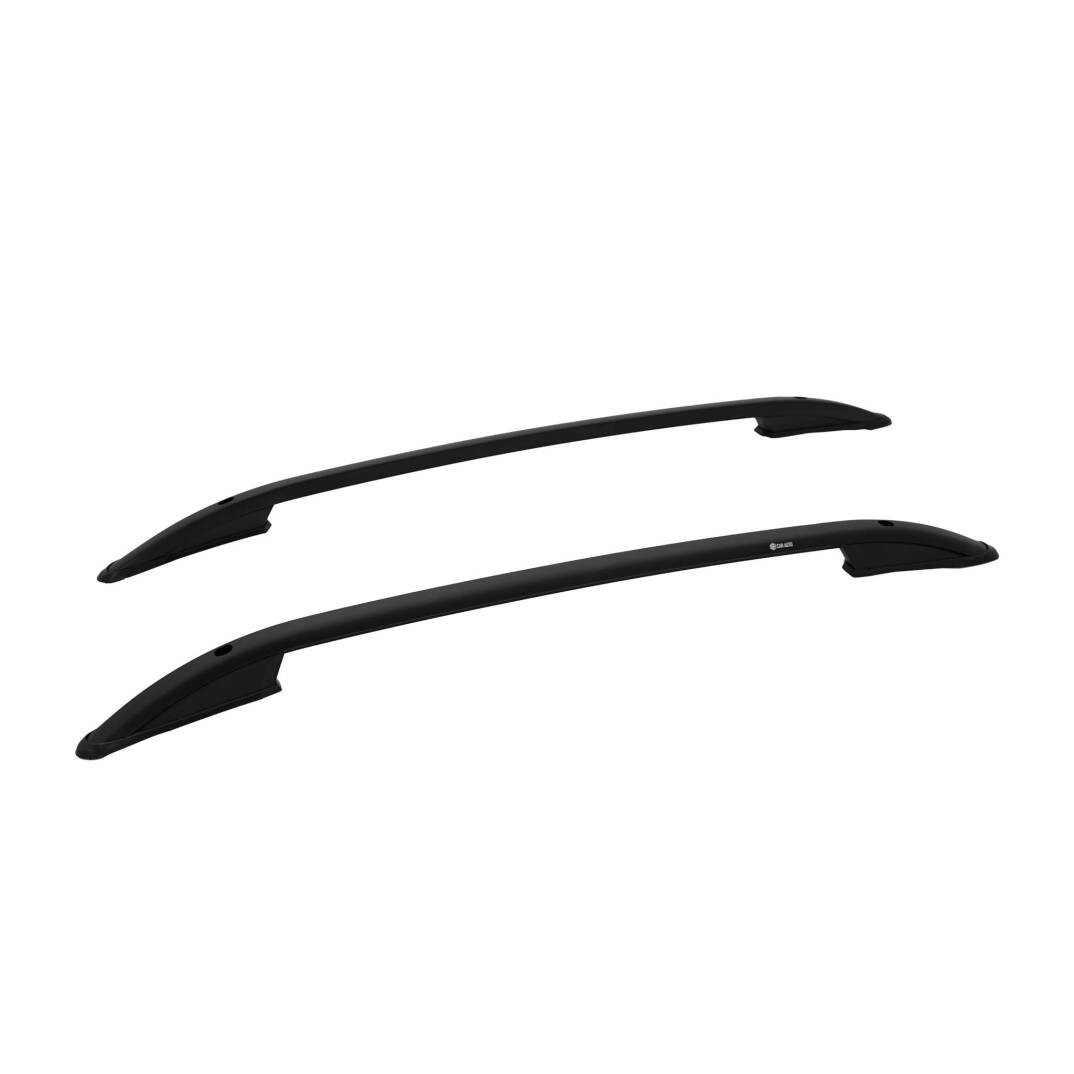 TURTLE Fits Mitsubishi Triton (Mk4) 2006-2014 Roof Rail Crown Black - 1