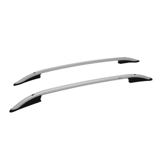 TURTLE Fits Mitsubishi Triton (Mk4) 2006-2014 Roof Rail Crown Silver