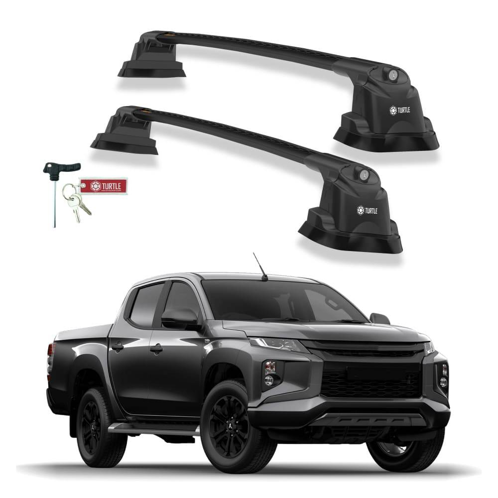 TURTLE Fits Mitsubishi Triton (Mk5) 2015-2025 Roof Rack Air3 Black - 1