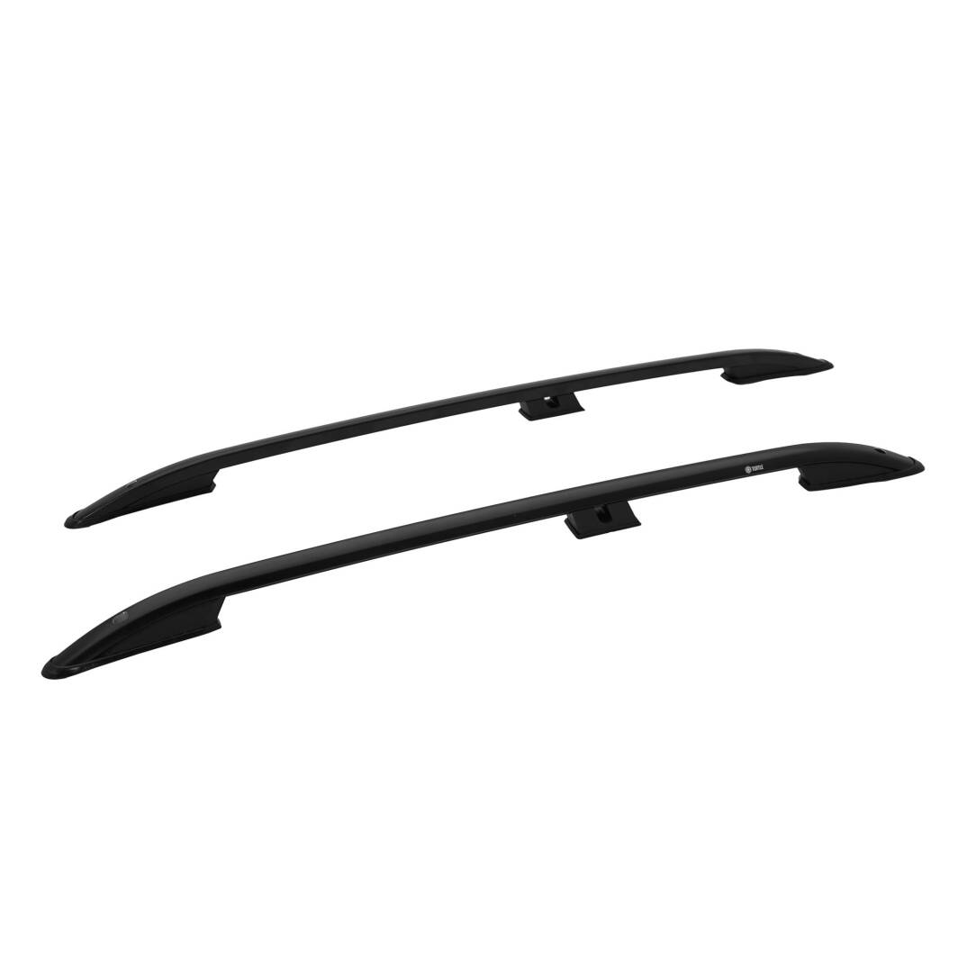 TURTLE Fits Nissan Kubistar 1996-2007 Roof Rail Crown Black - 1