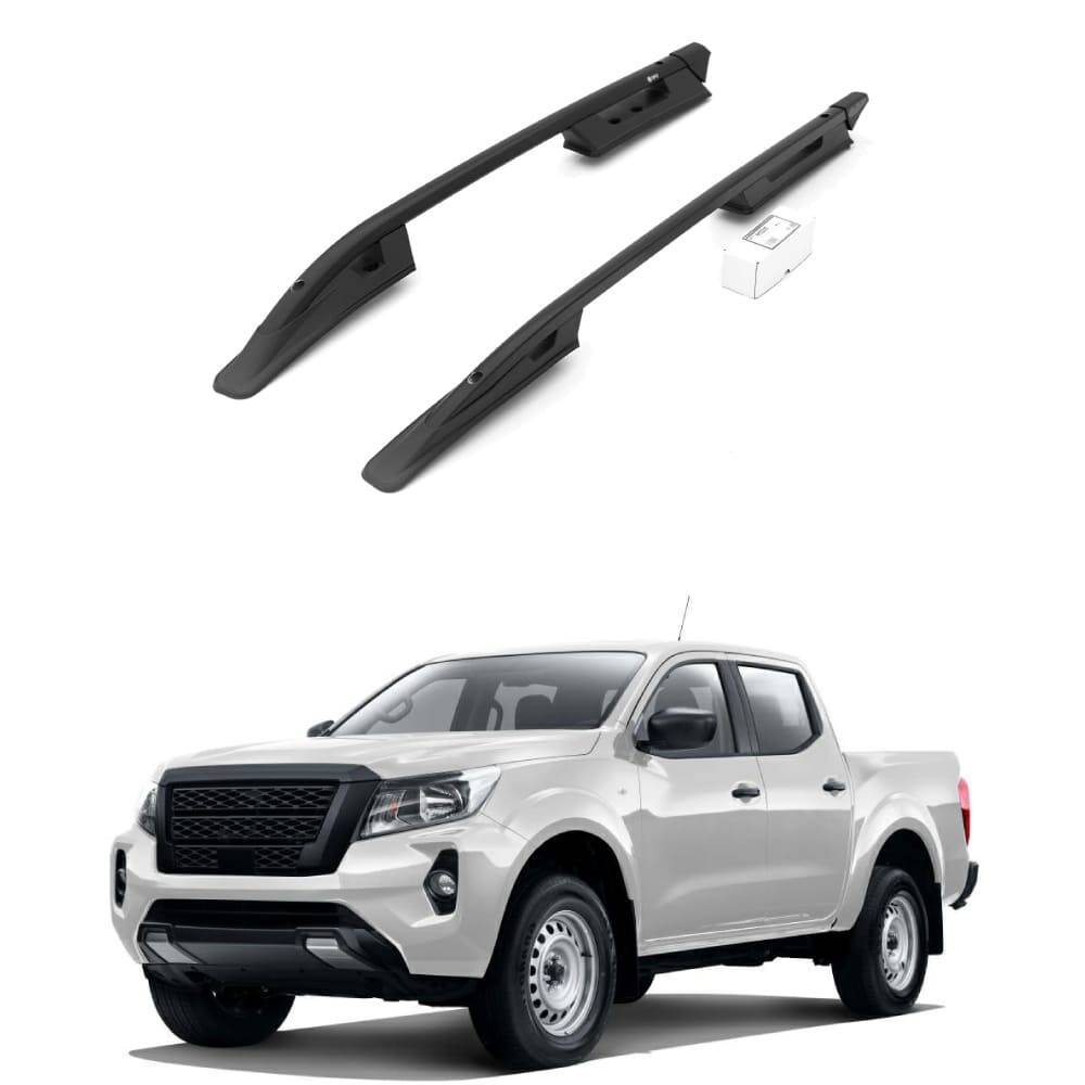 TURTLE Fits Nissan Navara (D23) 2015-2025 Roof Rail Falcon Black - 1
