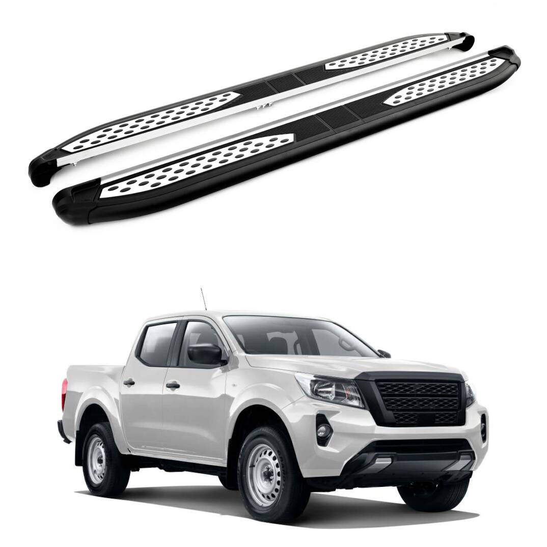 TURTLE Fits Nissan Navara (D23) 2015-2025 Side Step Plus Black - 1