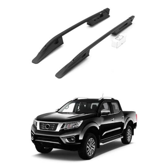 TURTLE Fits Nissan Np300 (D23) 2015-2025 Roof Rail Falcon Black