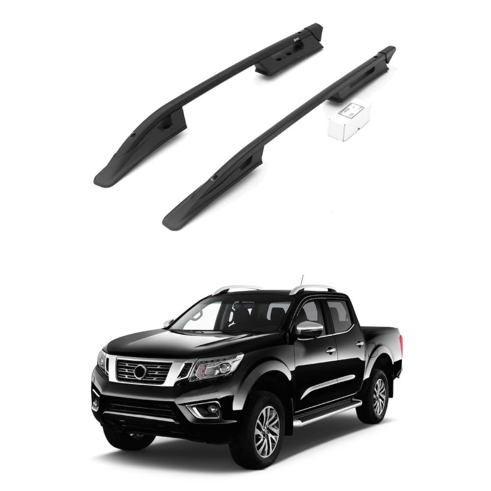 TURTLE Fits Nissan Np300 (D23) 2015-2025 Roof Rail Falcon Black - 1