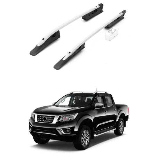 TURTLE Fits Nissan Np300 (D23) 2015-2025 Roof Rail Falcon Silver
