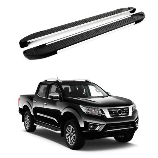 TURTLE Fits Nissan Np300 (D23) 2015-2025 Side Step Another Silver
