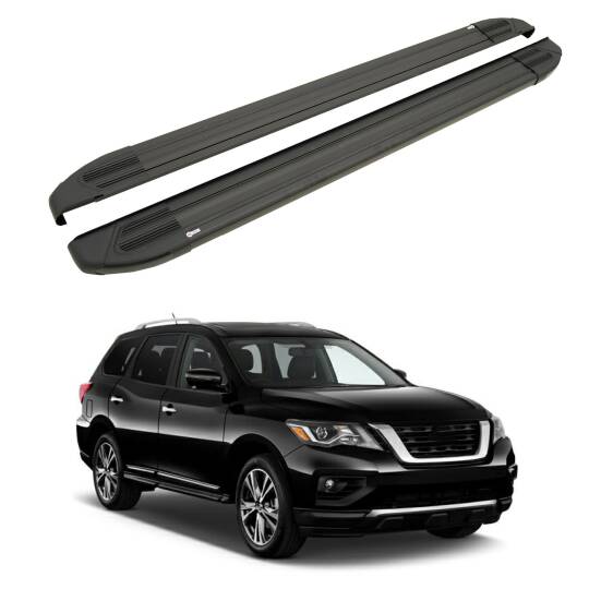 TURTLE Fits Nissan Pathfinder (R52) 2013-2020 Side Step Brillant Black