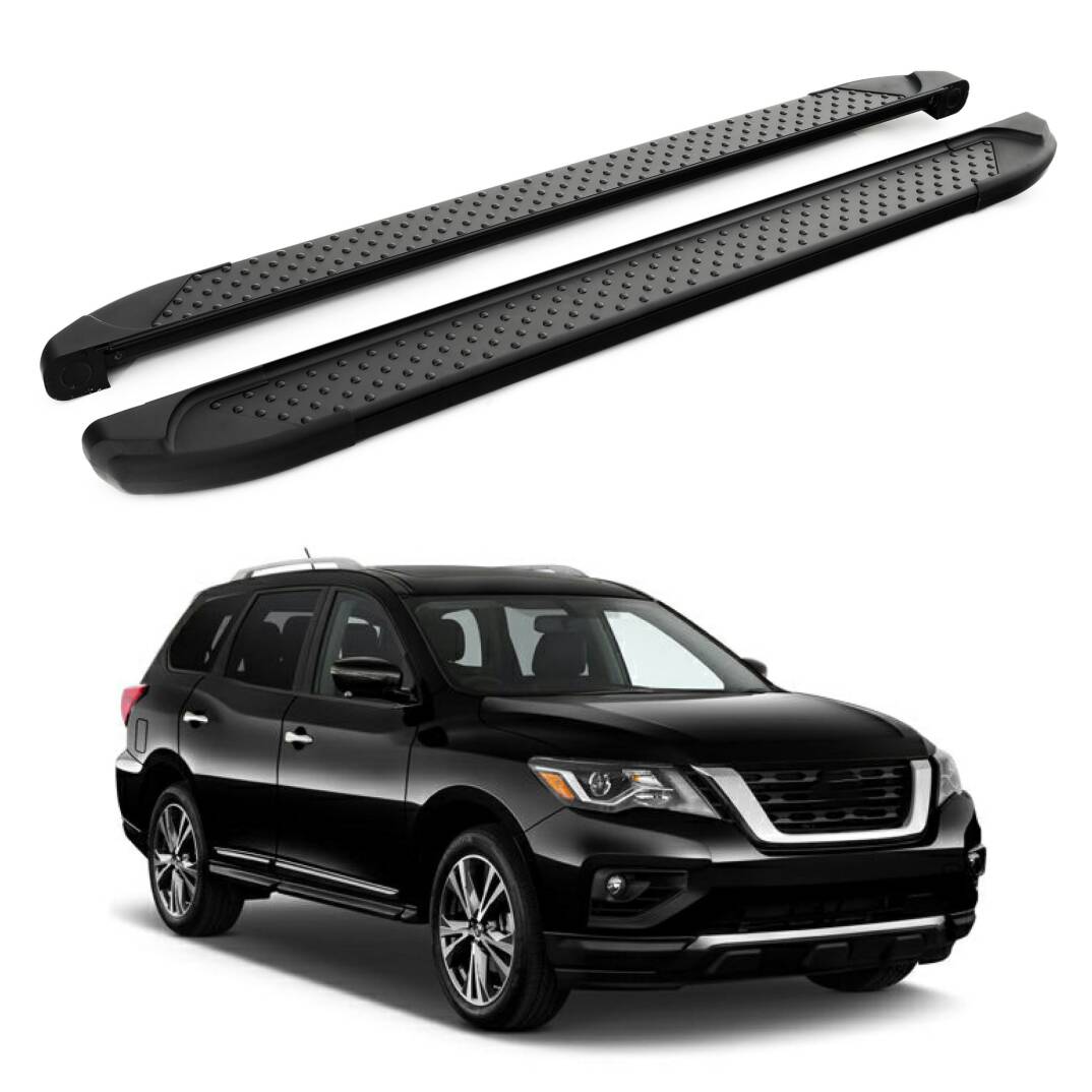 TURTLE Fits Nissan Pathfinder (R52) 2013-2020 Side Step Sapphire V1 Black - 1