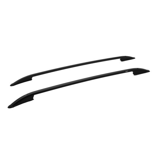 TURTLE Fits Nissan Qashqai +2 (J10) 2008-2013 Roof Rail Crown Black