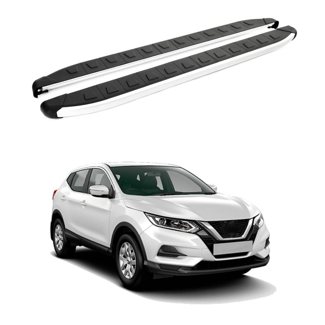 TURTLE Fits Nissan Qashqai (J10) 2007-2013 Side Step Alyans Silver - 1